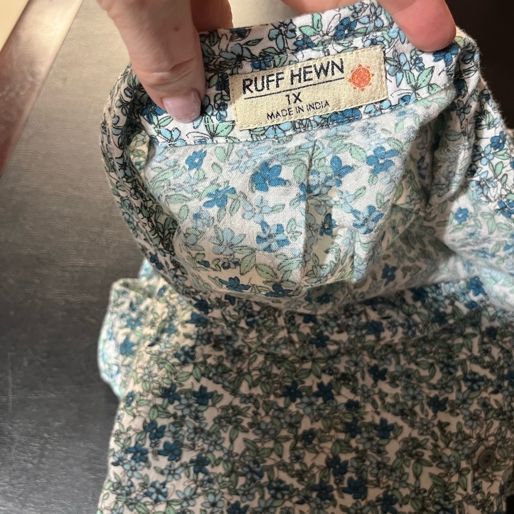 🔥Ruff Hewn button down size 1X - Picture 7 of 9